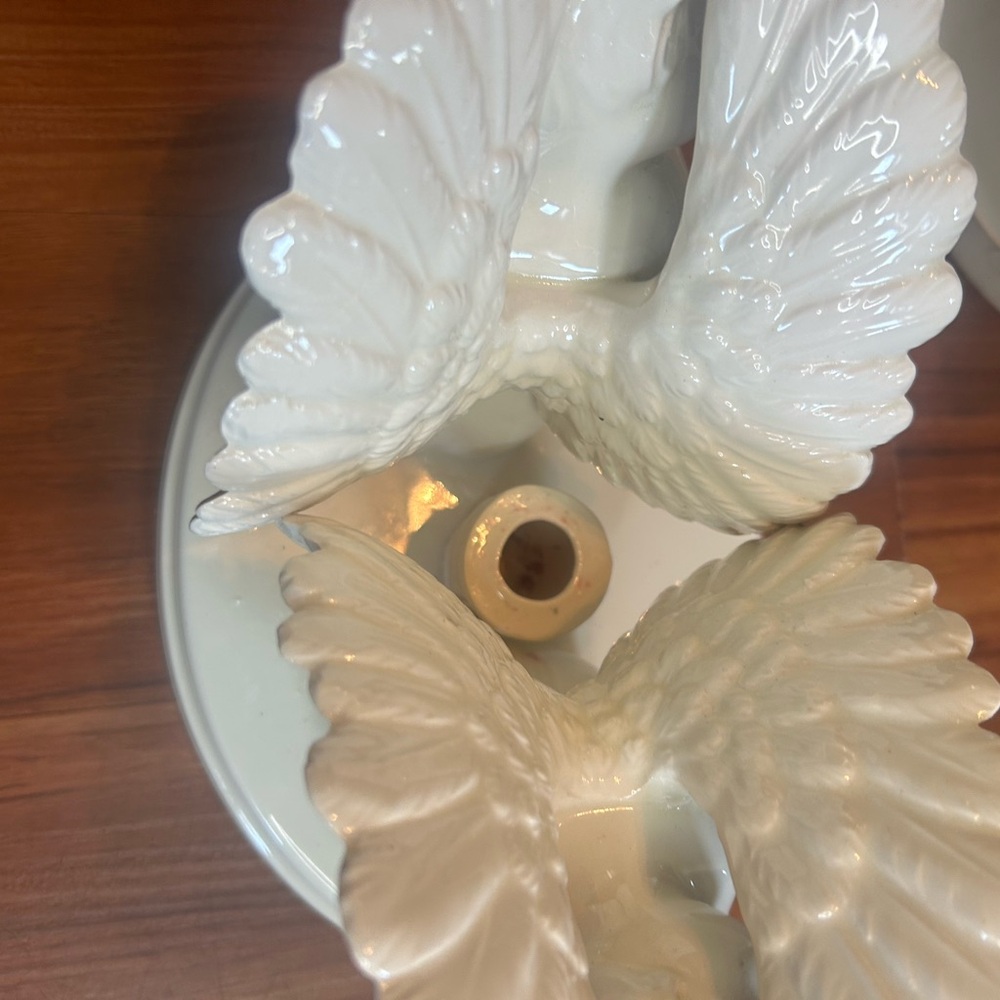 Elegant Cream Angel Wing Bookends - Picture 10 of 10